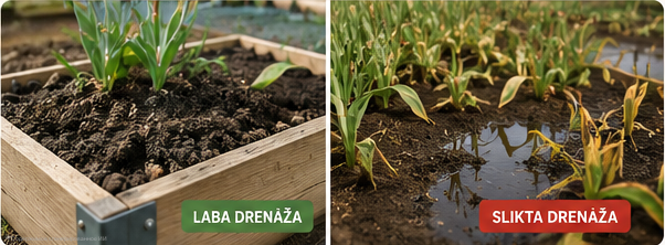 Tulpju sīpoli labi sagatavotā un drenētā augsnē